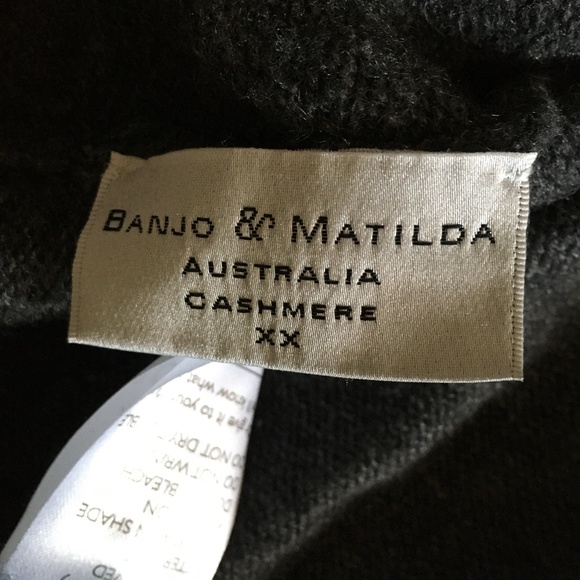 BANJO & MATILDA 100% Cashmere Double Breasted Sweater XL - Picture 5 of 6